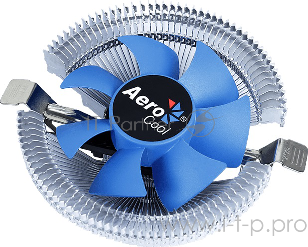 Кулер Aerocool Verkho I , до 90W, PWM 4pin, 1200-2500 PRM, LGA 1150/1151/1155/1156/775, 103x103x45mm, 8cm fan