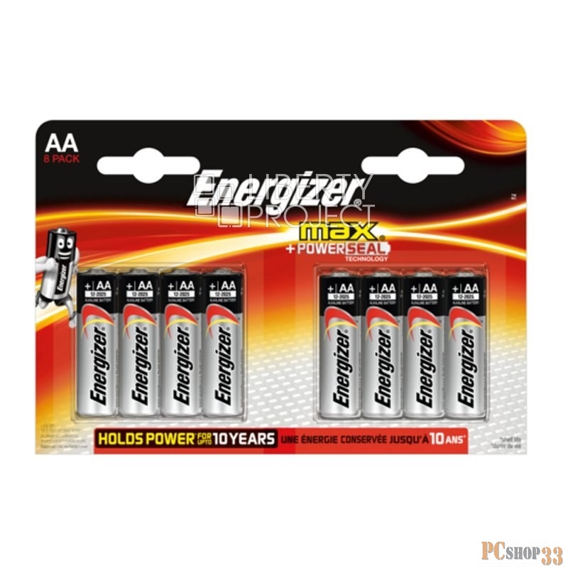 Батарейка Energizer MAX AA/LR6 FSB8