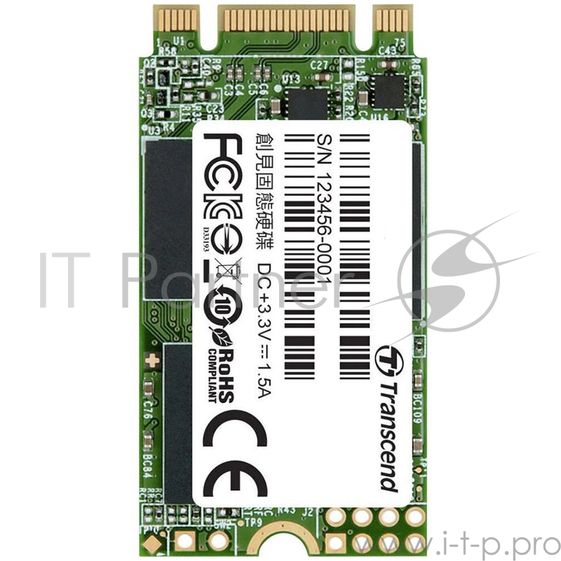 TRANSCEND 420S 120GB SSD, M.2 2242, SATA 6Gb/s, Read/Write: 500 / 500 MB/s OEM