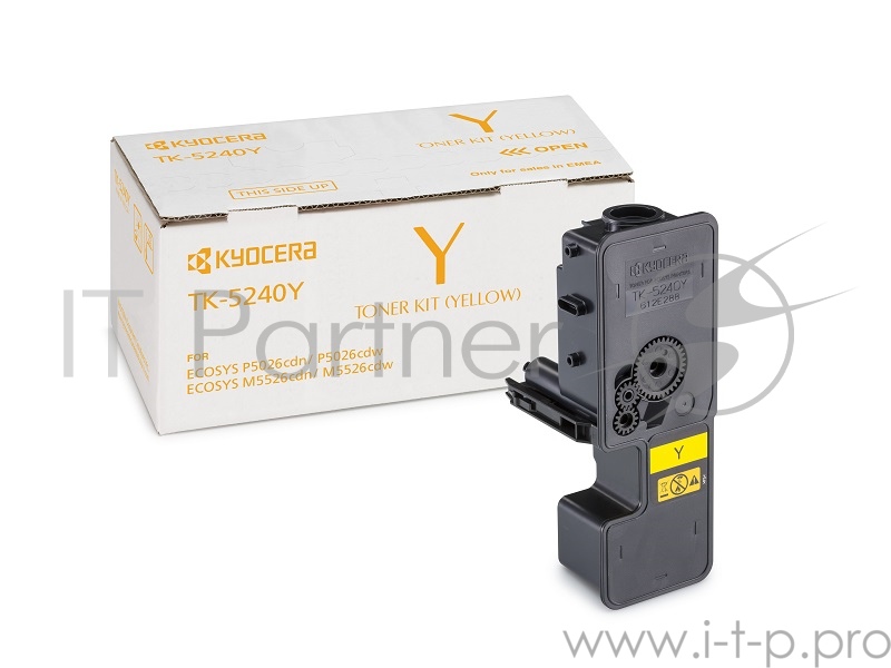 Тонер-картридж Kyocera TK-5240Y (1T02R7ANL0) желтый для P5026cdn/cdw, M5526cdn/cdw 3000 стр.