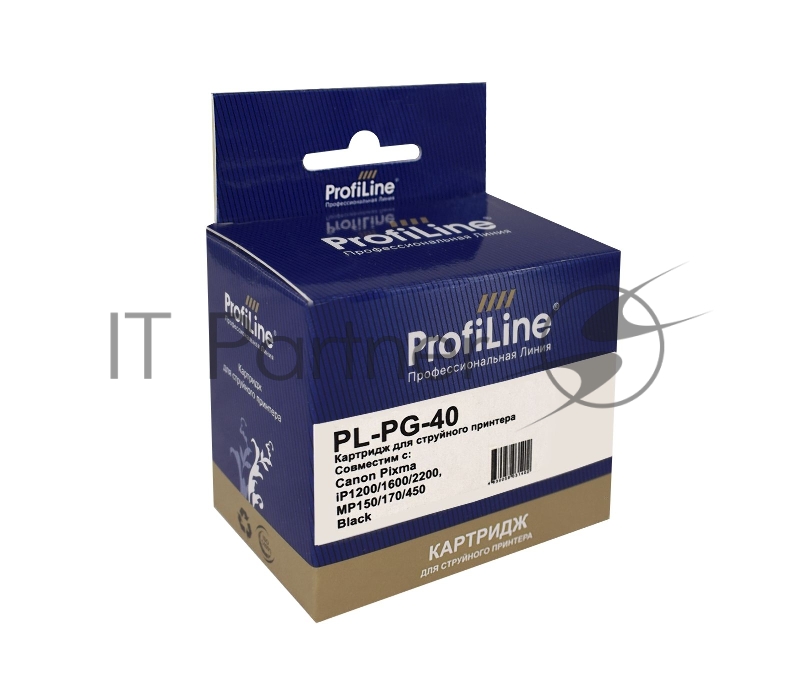 Картридж PL-PG-40 для принтеров Canon Pixma iP1200/1600/2200, MP150/170/450 Black водн ProfiLine