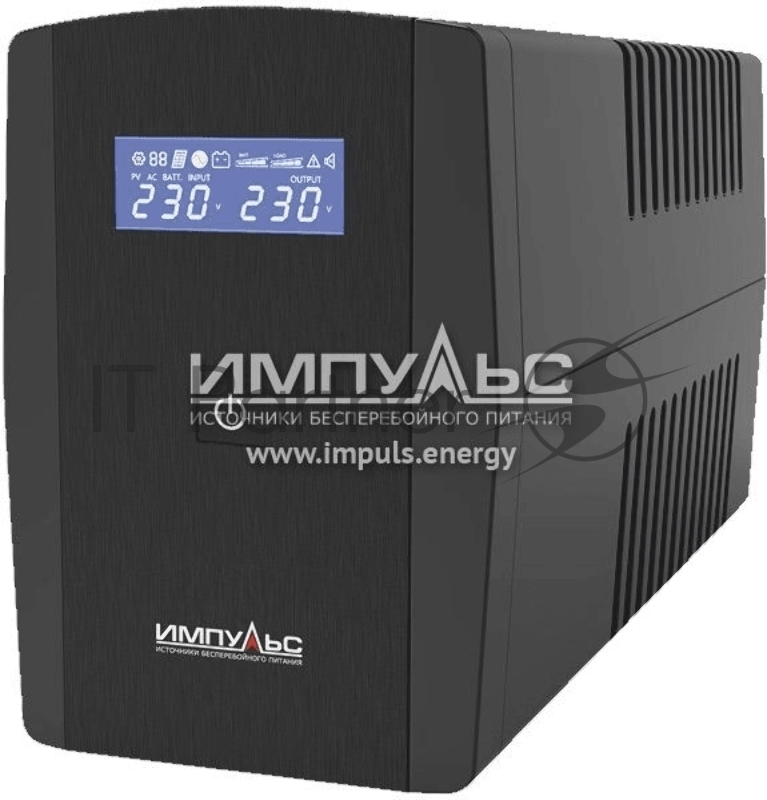 Источник бесперебойного питания Импульс ЮНИОР СМАРТ 800, 800/480 ВА/Вт, LED, IEC-C13x4