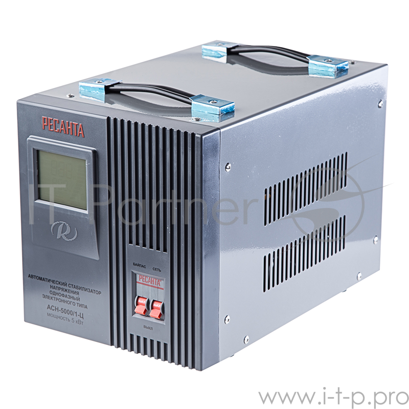 Ресанта Стабилизаторы напряжения Ресанта АСН-5 000/1-Ц 63/6/6 Стабилизатор {220В±8%, Габариты 340х220х230, Вес 13 кг}