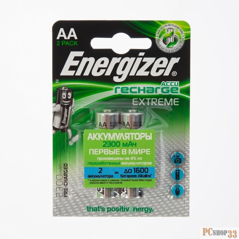 Аккумулятор Energizer Extreme NH15/AA 2300 BP2 Pre-Ch