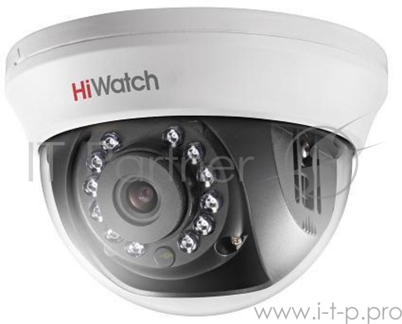Камера видеонаблюдения Hikvision HiWatch DS-T101 2.8-2.8мм HD TVI цветная корп.:белый