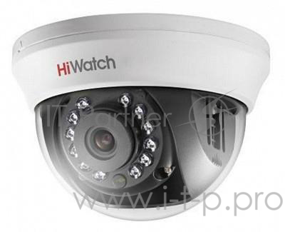 Камера видеонаблюдения Hikvision HiWatch DS-T101 2.8-2.8мм HD TVI цветная корп.:белый
