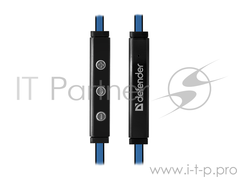 Наушники Defender Pulse 452 синий, для Android, вставки 63452