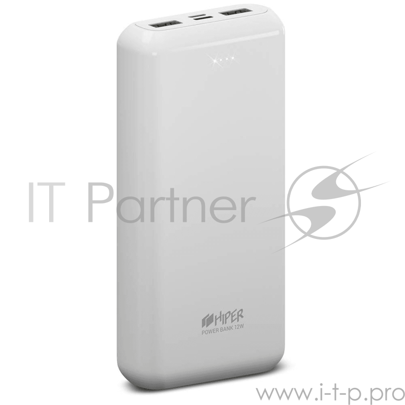 Аккумулятор HIPER Внешний аккумулятор HIPER PSL18000 Li-Pol 18000 mAh 2.4A+2.4A 2xUSB 1xType-C белый