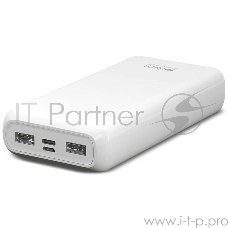 Аккумулятор HIPER Внешний аккумулятор HIPER PSL18000 Li-Pol 18000 mAh 2.4A+2.4A 2xUSB 1xType-C белый