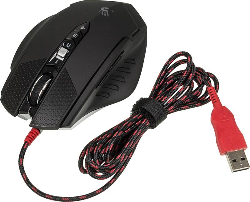 Мышь A4Tech Bloody Terminator TL7 черный/серый лазерная (8200dpi) USB2.0 игровая (8but)