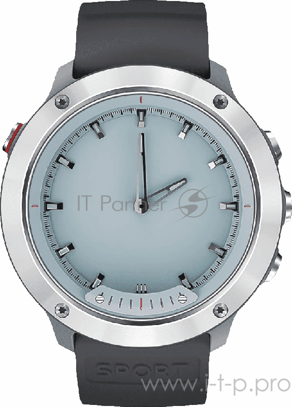 Смарт-часы GEOZON Hybrid Black (Black + gray strap)