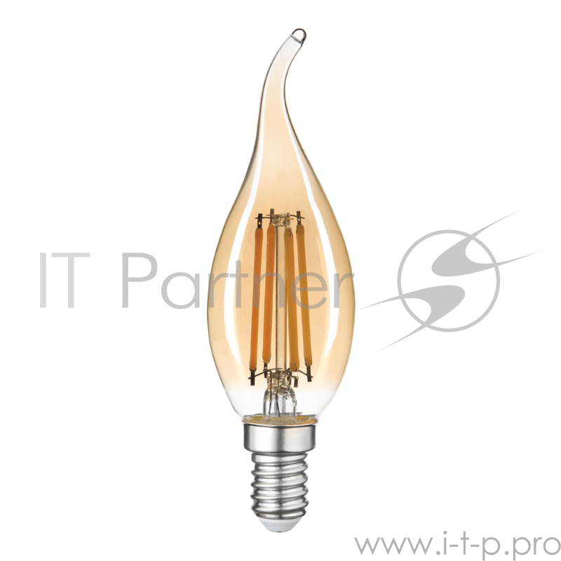 Лампа светодиодная Hiper THOMSON LED FILAMENT TAIL CANDLE 5W 515Lm E14 2400K GOLD