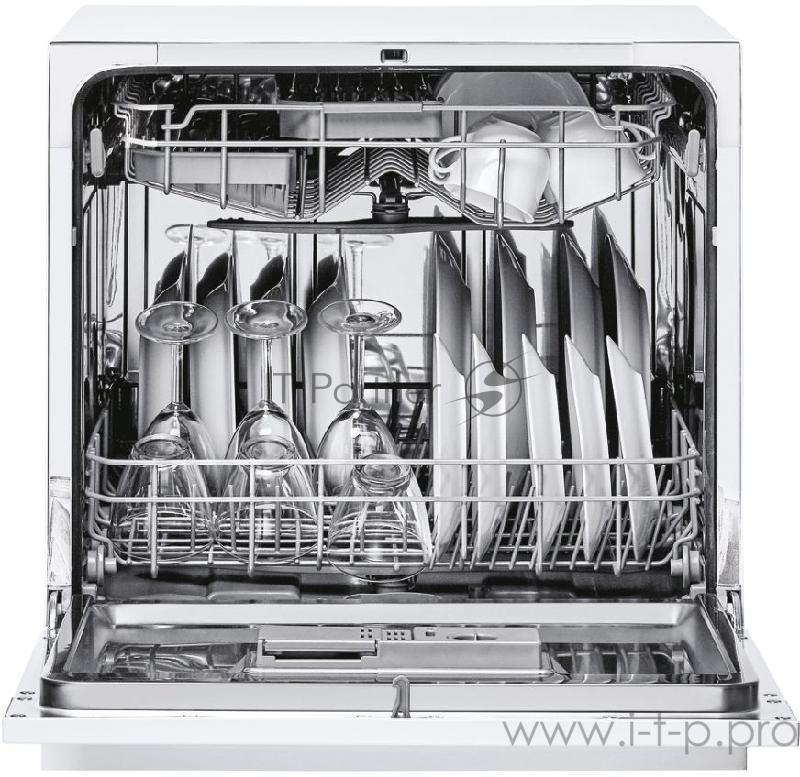 Посудомоечная машина Candy CDCP 8E072 , 8 комплектов, AAA, таймер отсрочки старта, LED подсветка, расход 8л, белая