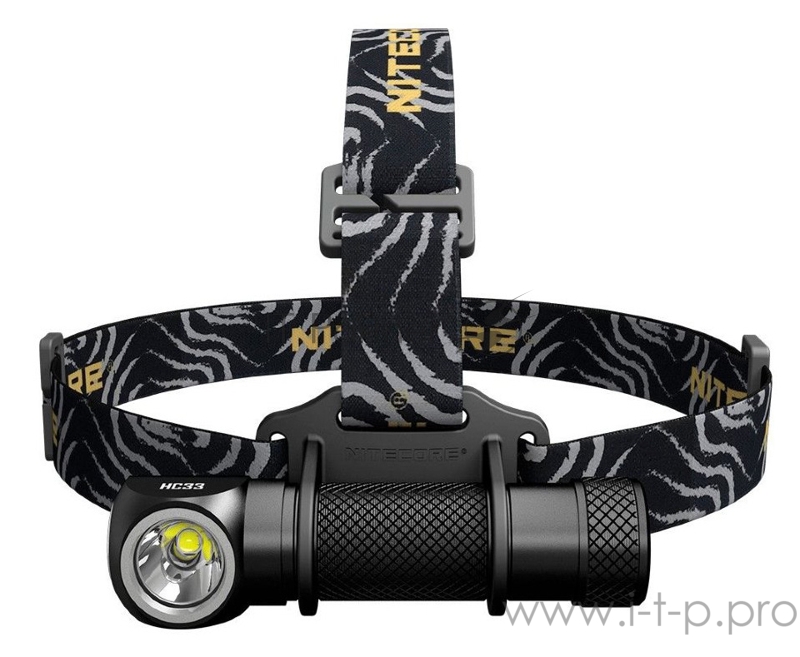 Фонарь налобный Nitecore HC33 черный лам.:светодиод. 18650x1 (16962)