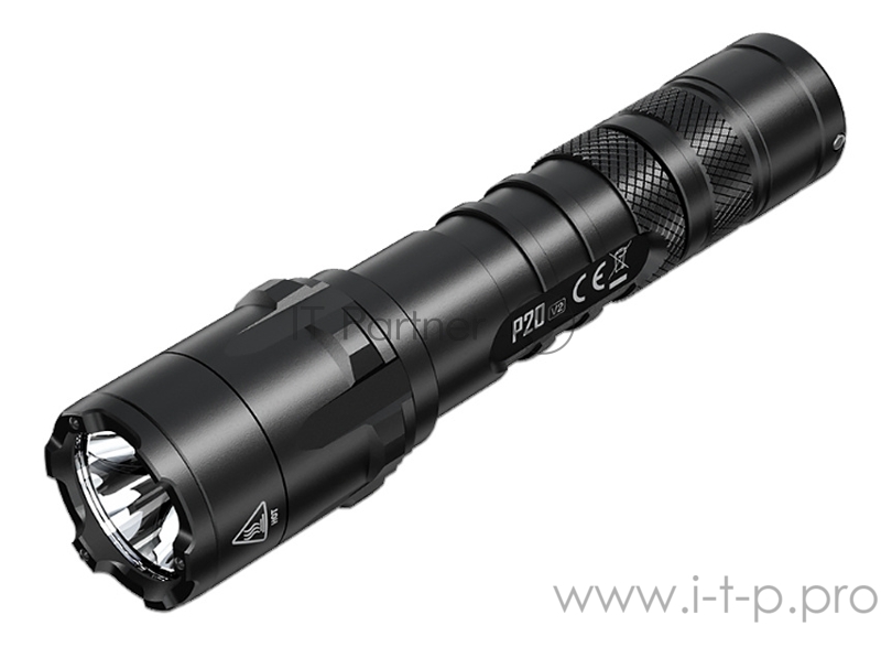 Фонарь ручной Nitecore P20 V2 черный лам.:светодиод. 18650x1 (17301)