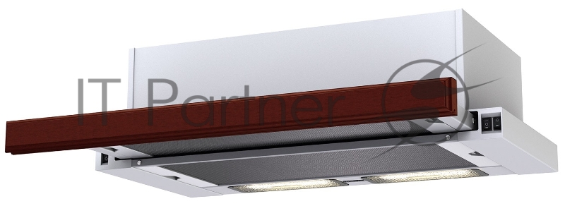 Вытяжка Krona Kamilla 600 Wood (2 мотора) Механическое кнопочное управление, 2 мотора, высокая произволительность 550 м3/ч, уровень шума min- 40дБ, 3 скоростных режима, тип освящения лампы накаливания 2х25Вт, тип угольного фильтра KU (в комплект не