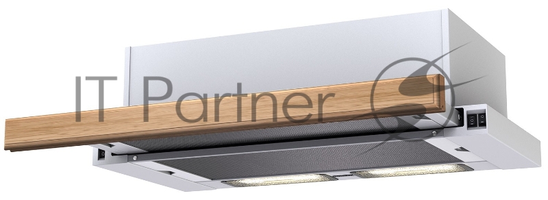 Вытяжка Krona Kamilla 600 Wood (2 мотора) Механическое кнопочное управление, 2 мотора, высокая произволительность 550 м3/ч, уровень шума min- 40дБ, 3 скоростных режима, тип освящения лампы накаливания 2х25Вт, тип угольного фильтра KU (в комплект не
