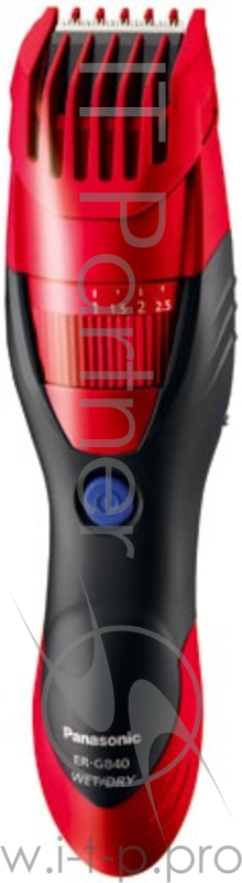 Машинка для стрижки Panasonic ER-GB40 красный (насадок в компл:1шт)