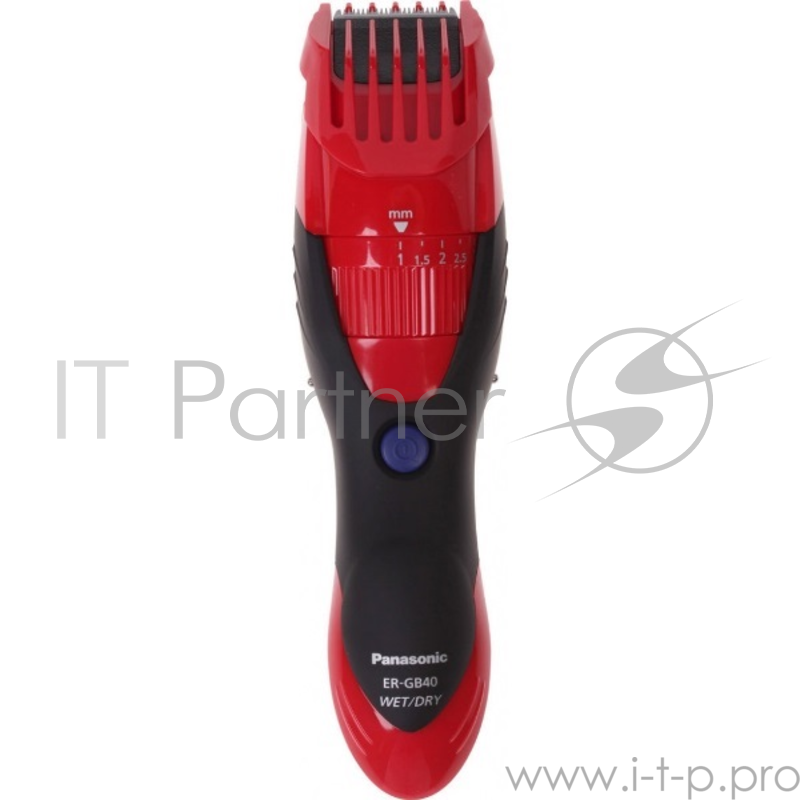 Машинка для стрижки Panasonic ER-GB40 красный (насадок в компл:1шт)