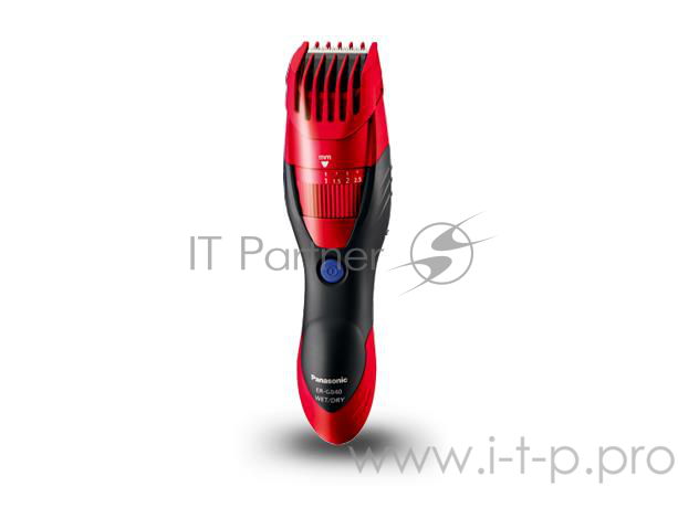 Машинка для стрижки Panasonic ER-GB40 красный (насадок в компл:1шт)