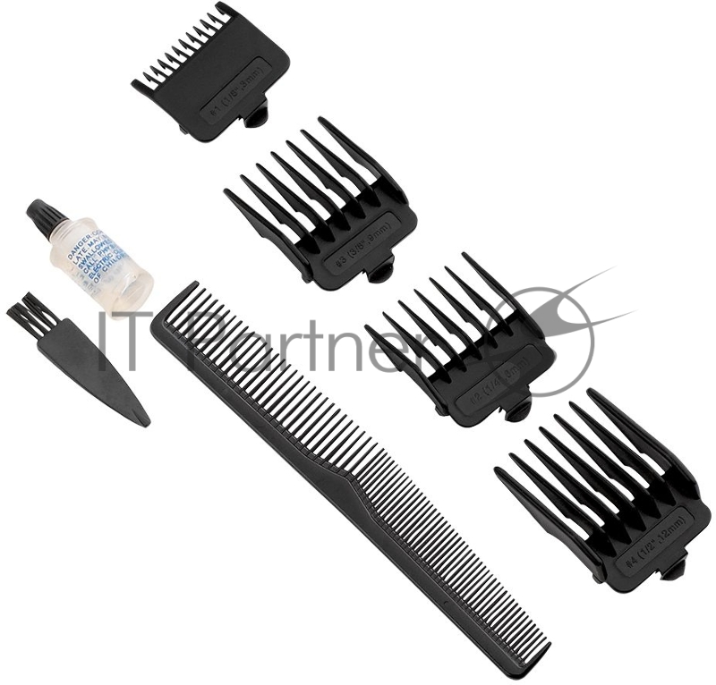 Машинка для стрижки Polaris PHC 0705 коричневый 7Вт (насадок в компл:4шт)