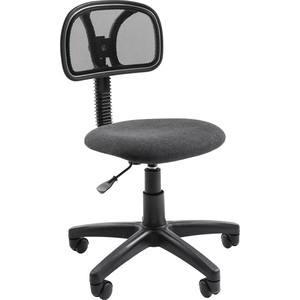 Офисное кресло Chairman 250 серое (ткань серии C, сетка, пластик, газпатрон 3 кл, ролики)