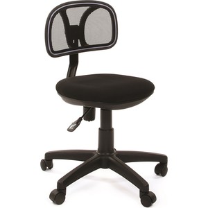 Офисное кресло Chairman 250 чёрное (ткань серии C, сетка, пластик, газпатрон 3 кл, ролики)