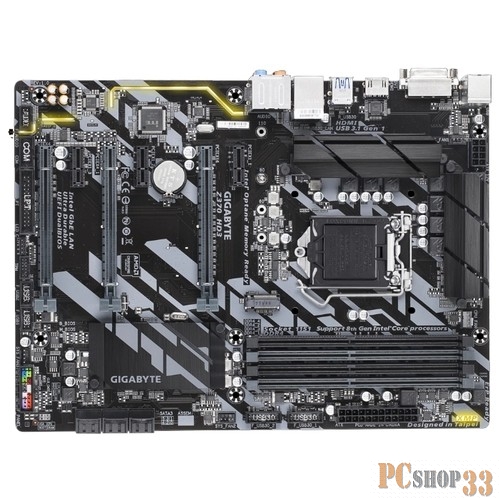 Материнская плата Gigabyte GA-Z370 HD3 RTL {LGA1151, Z370, 4*DDR4, 3xPCI-E, GbLAN, DVI, HDMI, SATA RAID, ATX}
