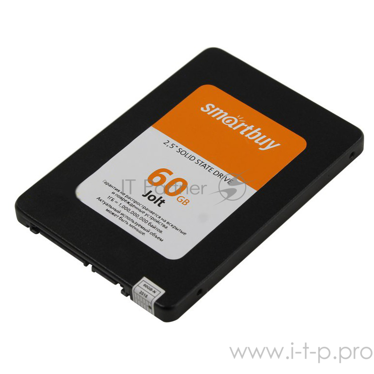 накопитель Smartbuy SSD 60Gb Jolt SB060GB-JLT-25SAT3 {SATA3.0, 7mm}