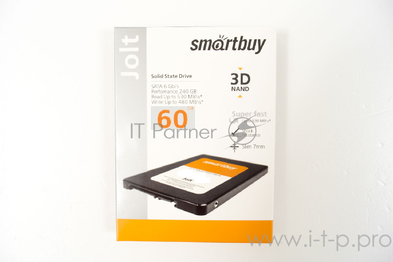 накопитель Smartbuy SSD 60Gb Jolt SB060GB-JLT-25SAT3 {SATA3.0, 7mm}