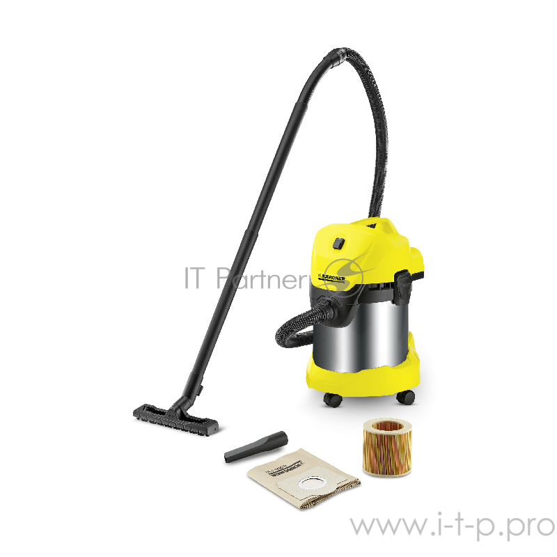 Пылесос Karcher WD 3 Premium *EU-I 1000Вт желтый/черный