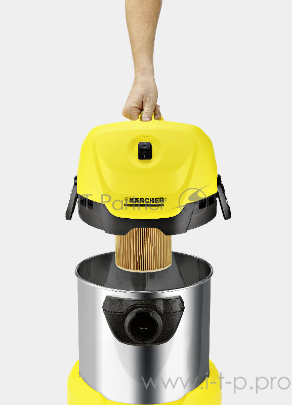Пылесос Karcher WD 3 Premium *EU-I 1000Вт желтый/черный