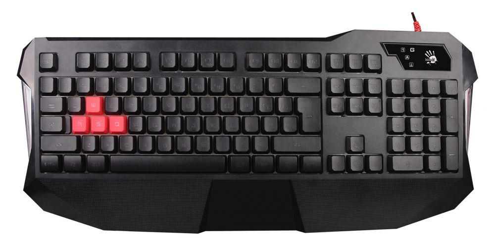 Клавиатура A4 B130 черный USB Multimedia Gamer LED