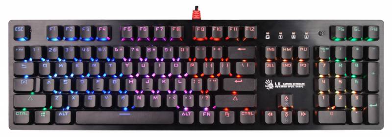 Клавиатура A4 Bloody B820R Blue S механическая черный USB LED