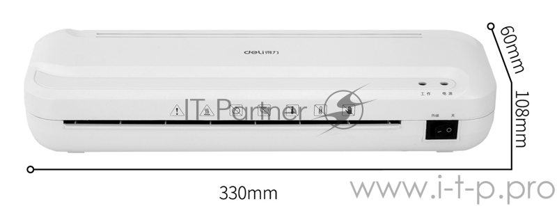 Ламинатор Deli E2132 A4 (70-100мкм) 22см/мин реверс