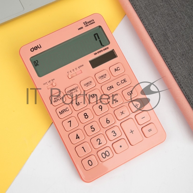 Калькулятор настольный Deli Touch EM01541 красный 12-разр.