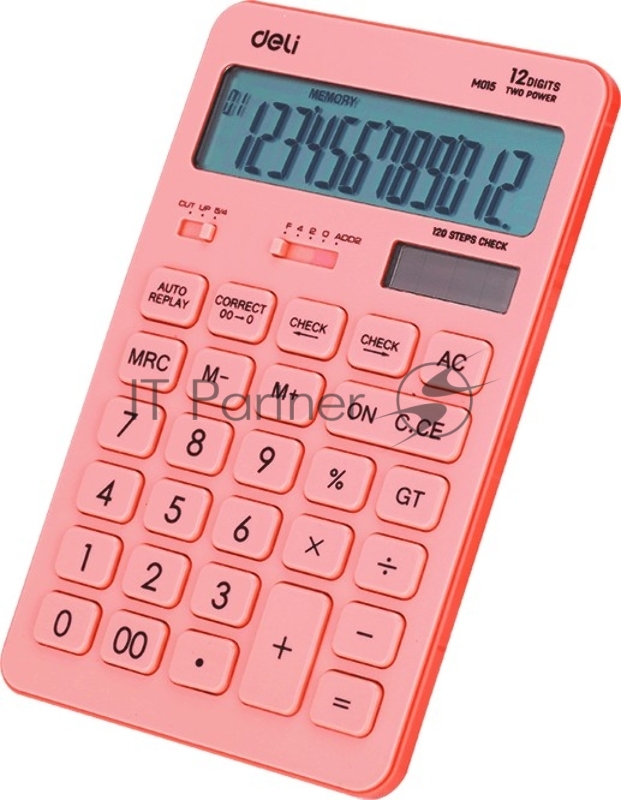 Калькулятор настольный Deli Touch EM01541 красный 12-разр.