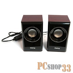 Колонки Dialog Stride AST-15UP CHERRY - акустические колонки 2.0, 6W RMS, вишневые, питание от USB