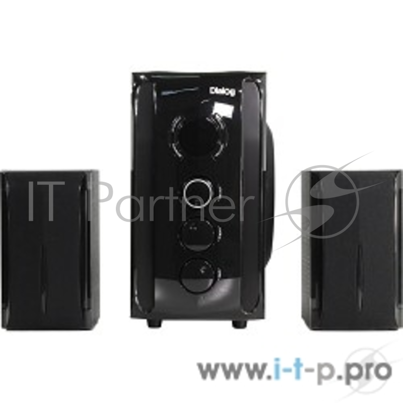 Колонки Dialog Progressive AP-209 BLACK - акустические колонки 2.1, 30W+2*15W RMS,Bluetooth,FM,USB+SD reader
