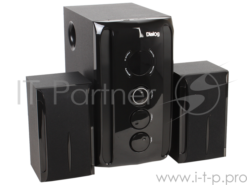 Колонки Dialog Progressive AP-209 BLACK - акустические колонки 2.1, 30W+2*15W RMS,Bluetooth,FM,USB+SD reader