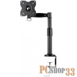 Крепеж Настольное наклонно-поворотное крепление Kromax OFFICE-1 для LCD монитора с диагональю 15&quot-32&quot, 3 ст. свободы, 3D вращение, VESA 75/100, 10 кг GREY