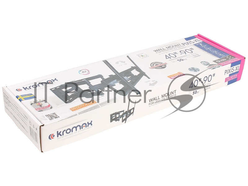 Крепеж Kromax PIXIS-XL black Кр. стал. наст. для TV 40