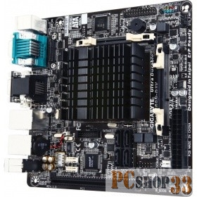 Мат. плата GIGABYTE GA-N3160N-D3V (Celeron N3160-1.60ГГц, 2xDDR3 SO-DIMM, M.2, SATA III, D-Sub, DVI, 2x1Гбит LAN, USB3.0, mini-ITX)