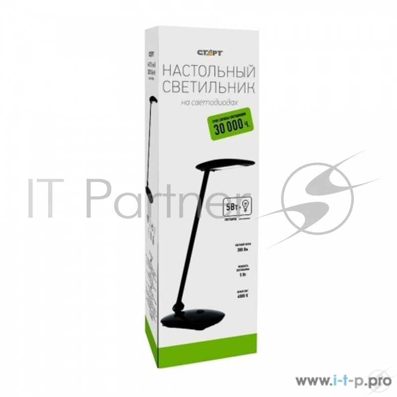 Светильники настольные СТАРТ (4670012298076) Светильник настольный со светодиодами CT56 черный