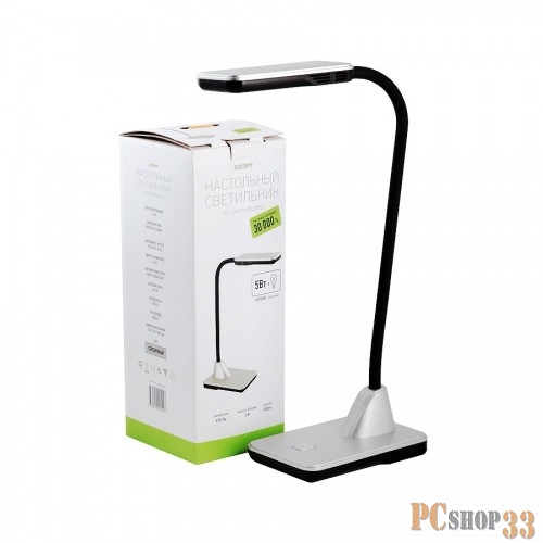 Светильники настольные СТАРТ (4670012291947) Светильник настольный со светодиодами CT52 серебряный