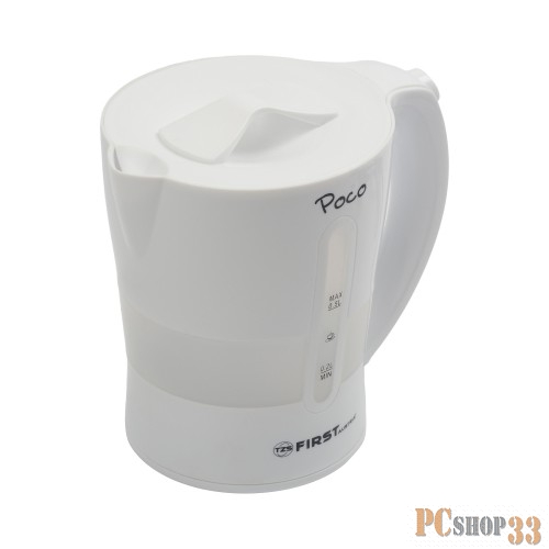 Чайник Чайник дорожный FIRST FA-5425-2-WI, пластиковый, дисковый, 0.5 л, 2 чашки,White