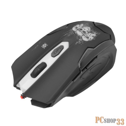 Мышь Defender Skull GM-180L 52180 {Проводная игровая мышь, оптика,6кнопок,800-3200dpi}