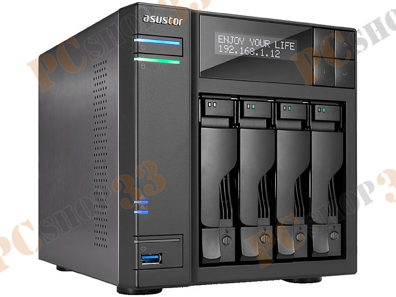 Сетевое хранилище данных (NAS) ASUSTOR AS6404T для 4x3.5 SATA HDD (LAN)