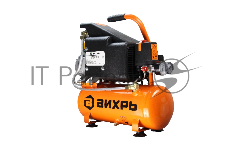Компрессор поршневой Вихрь КМП-210/10 масляный, оранжевый/черный
