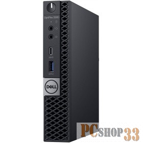 Компьютер Dell OptiPlex 5060 MFF 5050-8215 (Core i5 8500T-2.10ГГц, 8ГБ, 1ТБ, UHDG, LAN, W10 Pro) + клавиатура + мышь